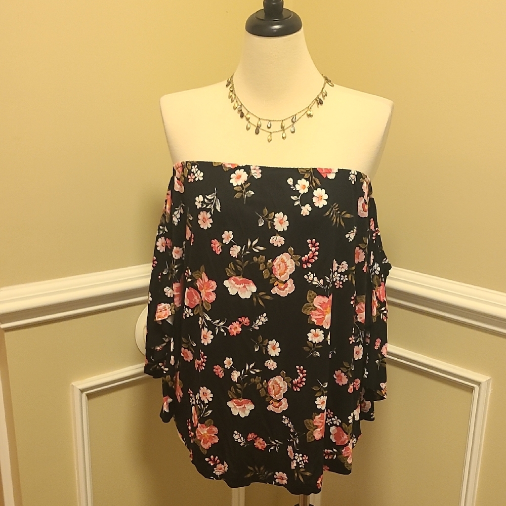 Lascana/ Venus Flowy Off The Shoulder Boho Top Nwt
